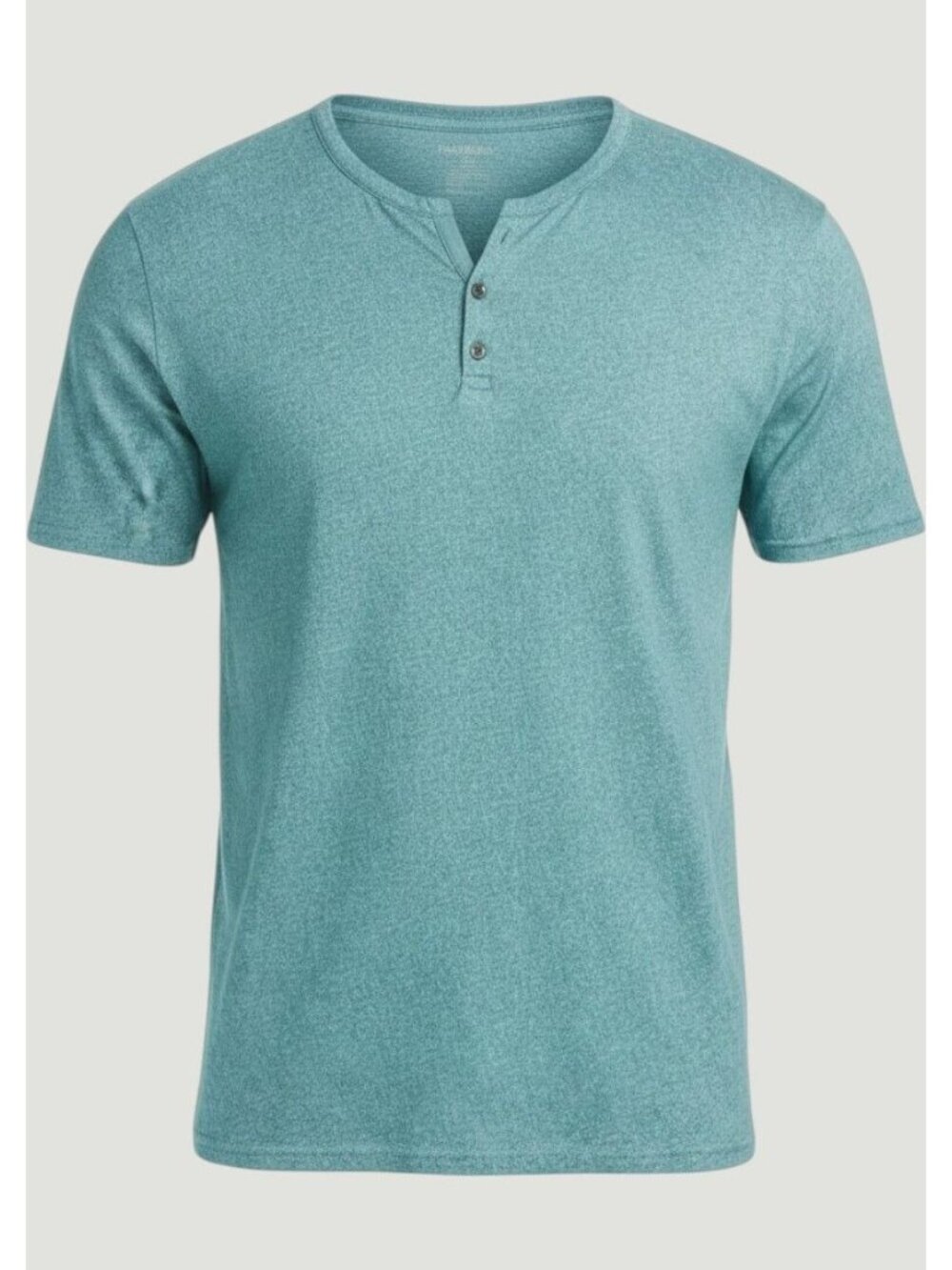WRK Metro Henley Shirt Mens XXL Aqua Textured Heathered Short Sleeve Casual NEW - Picture 7 of 8